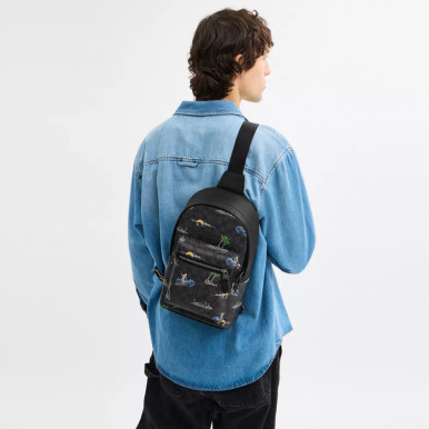 COACH West Pack In Signature Canvas With Surf Print image 2