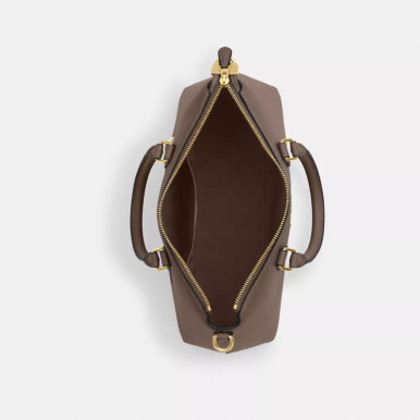 COACH Georgia Satchel Bag - Gold/Dark Stone image 2