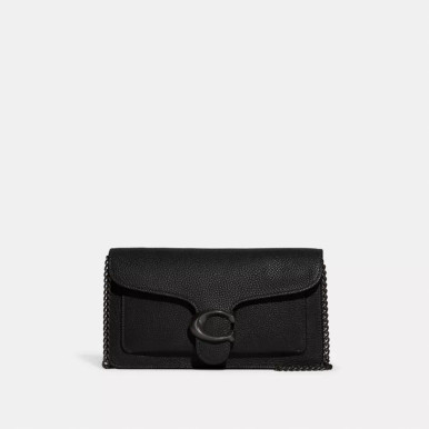 COACH Tabby Chain Clutch - Pewter/Black image 3