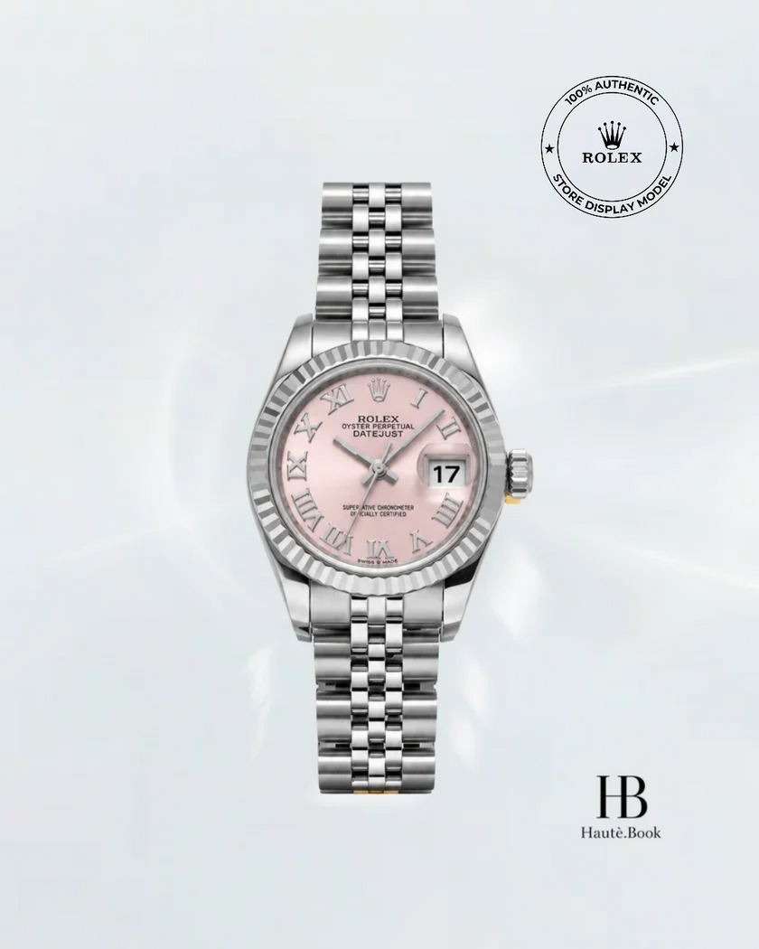 [Store Display] ROLEX Datejust Pink Roman Jubilee Stainless Steel 26MM