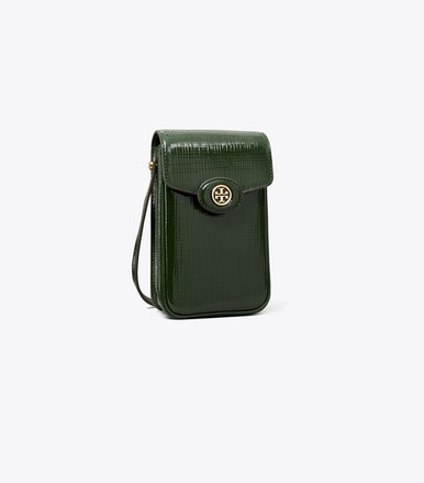 TORY BURCH ROBINSON CROSSHATCHED PHONE CROSSBODY image 0