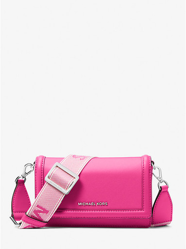 MICHAEL KORS  Jet Set Small Nylon Smartphone Crossbody Bag - Wild Berry image 3