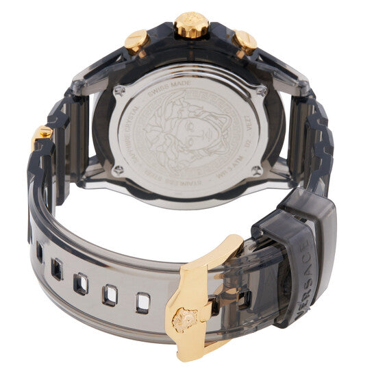 Versace Icon Active Chronograph Quartz Black Dial Watch Vez700421 image 1