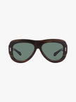 SALVATORE FERRAGAMO Green Oval Ladies Sunglasses (Arriving In Delhi) image 0