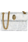 KURT GEIGER Mini Fabric Kensington Crystal Crossbody Bag