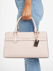 Guess Eldoria Logo Satchel - Brown image 1