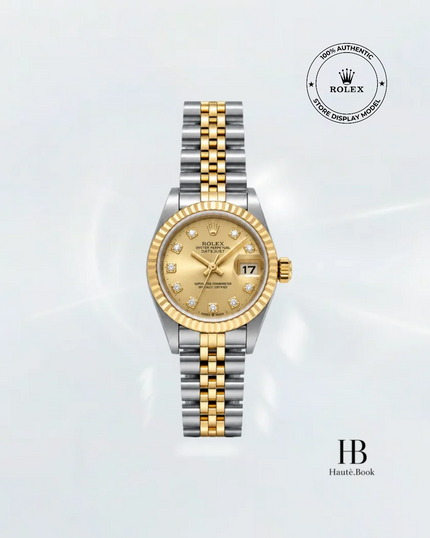 [Store Display] ROLEX Datejust Champagne Diamond Jubilee Yellow Gold Stainless Steel 26 mm