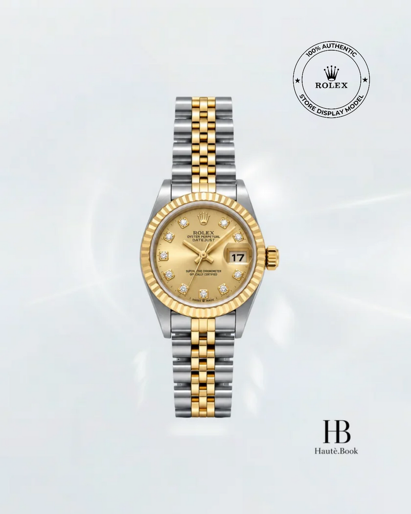 [Store Display] ROLEX Datejust Champagne Diamond Jubilee Yellow Gold Stainless Steel 26 mm