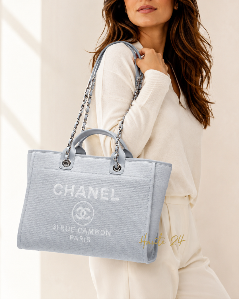 CHANEL Large Deauville Shopping Tote