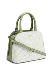 Guess Kamri Logo Mini Dome Satchel - Green image 1