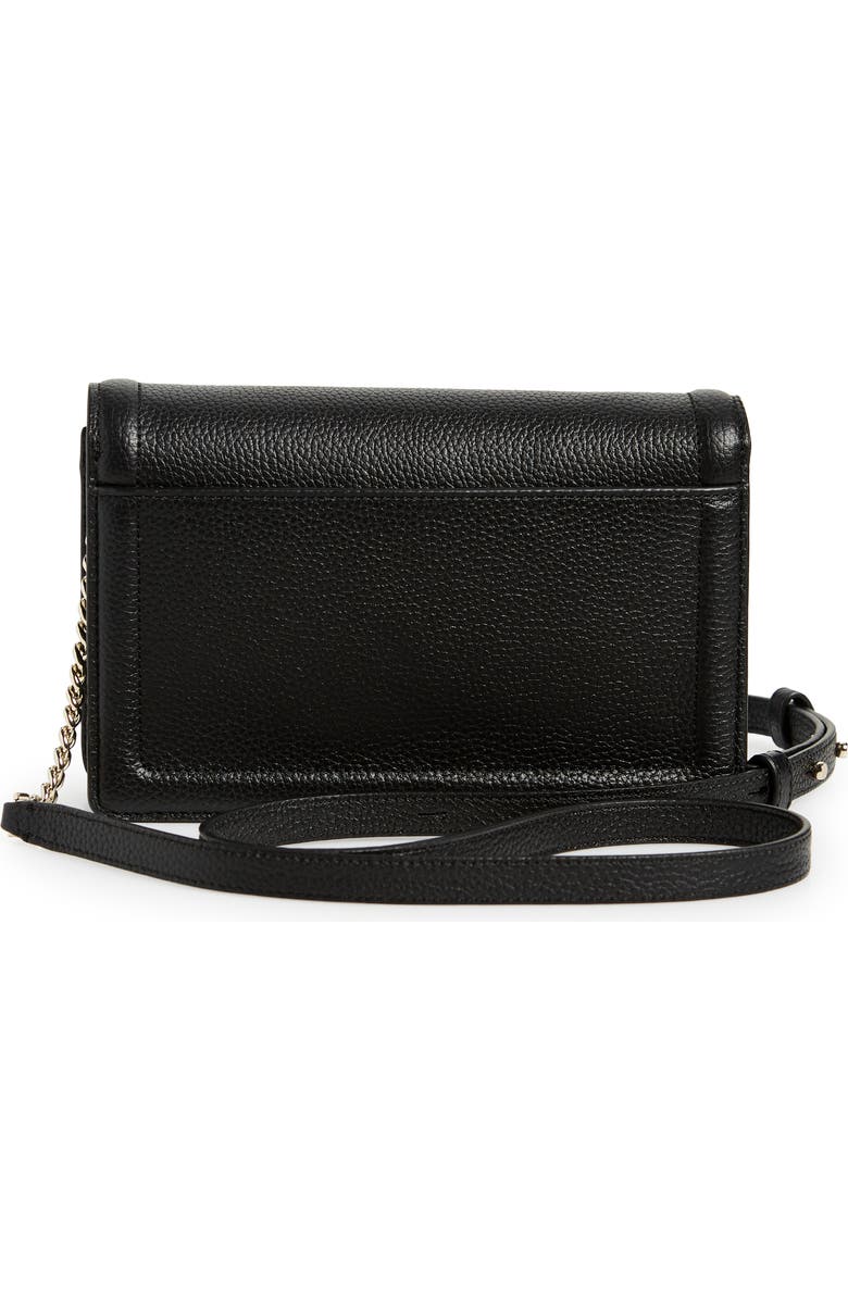 KATE SPADE Knott Pebbled Leather Flap Crossbody Bag - Black image 2