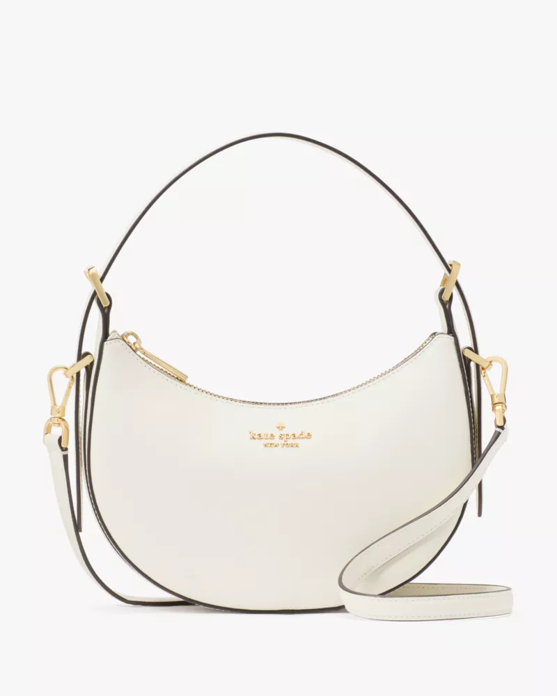 KATE SPADE Madison Saffiano Leather Crescent Shoulder Bag - Meringue image