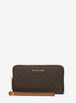 MICHAEL KORS Large Logo and Leather Wristlet image 2
