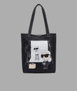 KARL LAGERFELD Cannes Karl & Choupette Photoshoot Canvas Tote image 0