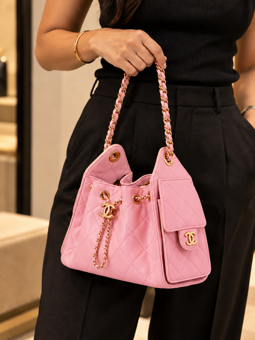 CHANEL 25 Mini Handbag Pink