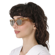 BURBERRY Light Brown Mirrored Gold Square Ladies Sunglasses ( Arriving In Delhi ) image 1
