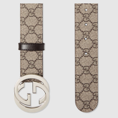 GUCCI Gg Supreme Canvas Belt With Gg Buckle image 1