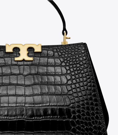 TORY BURCH Eleanor Croc-embossed Satchel image 2