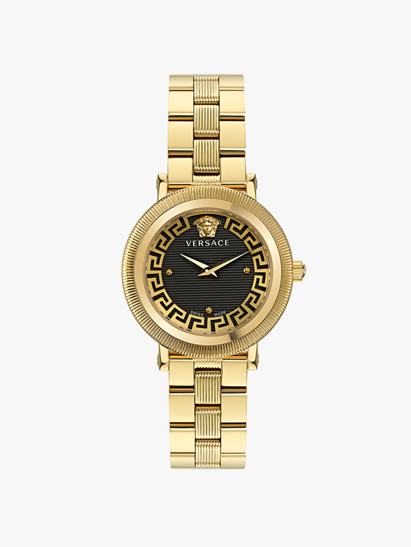 VERSACE Greca Flourish Quartz Black Dial Ladies Watch (Arriving In Delhi) image 0