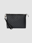 GUCCI Men's Messenger Bag Interlocking Black Supreme image 0