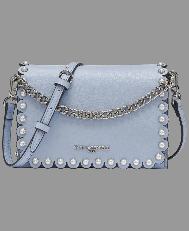 [AT DELHI] KARL LAGERFELD Lourdes Crossbody With Pearls - Blue image 1