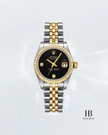 [Store Display] ROLEX Datejust Black Diamond Jubilee Yellow Gold Stainless Steel 26 mm