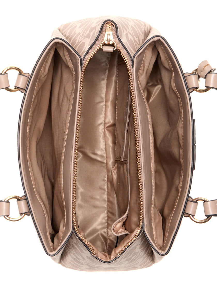 Guess Kyrie Logo Satchel - Beige image 3