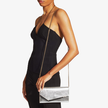 JIMMY CHOO Emmie Champagne Glitter Leather Clutch Bag image 1