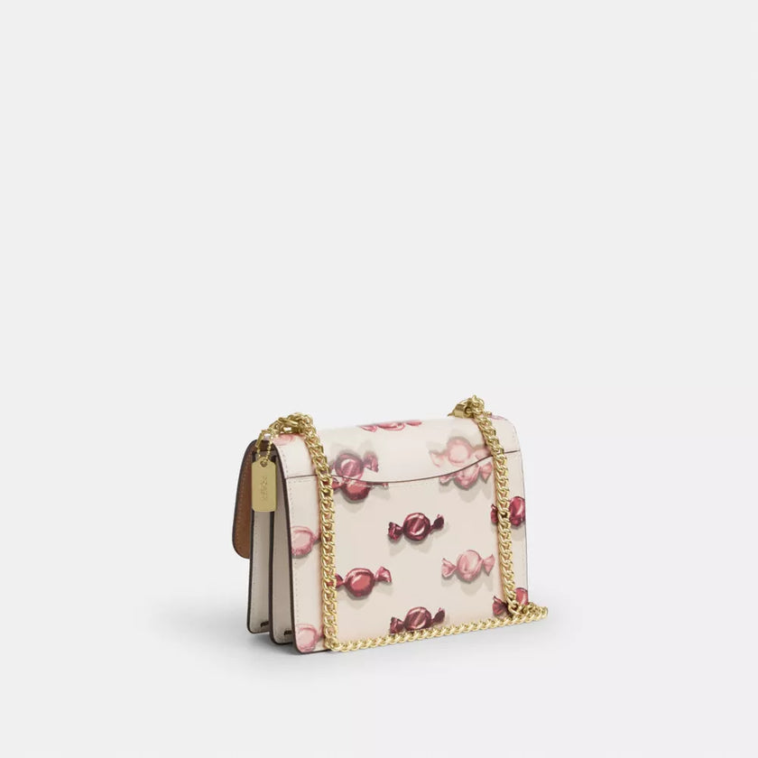 COACH Mini Klare Crossbody Bag With Candy Print - Gold/Chalk/Chalk (Arriving In Delhi) image 2