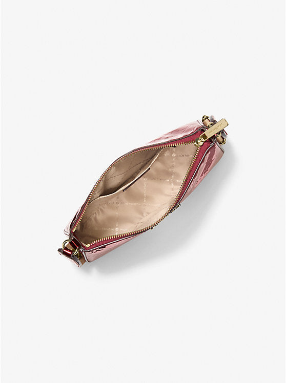 [AT DELHI] MICHAEL KORS Jet Set Small Metallic Logo Debossed Crossbody Bag with Case for Apple Airpods Pro® image 2