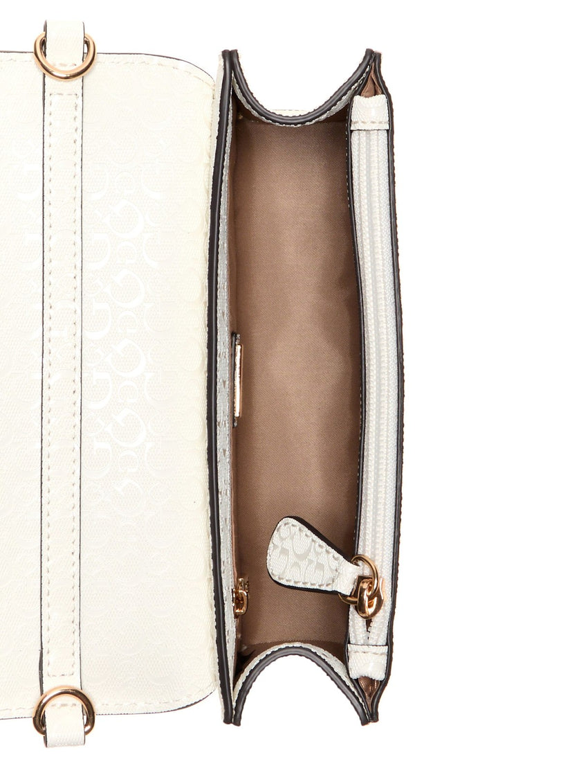 Guess Indira Logo Shine Crossbody - White image 3