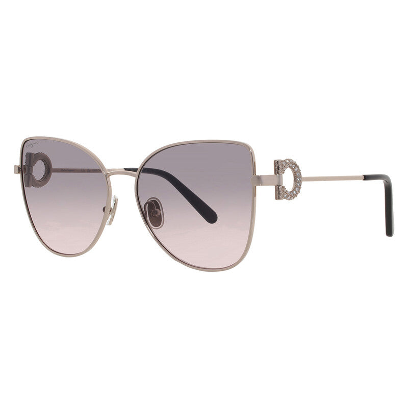 [ARRIVING] FERRAGAMO Grey Rose Gradient Cat Eye Ladies Sunglasses image 1