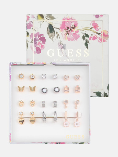GUESS Multi-Tone Rhinestone Stud Earrings Box Set image 0
