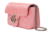 GUCCI Super Mini Gg Marmont In Quilted Leather Bag - Pink image 3
