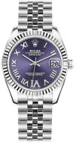 ROLEX Datejust 31 Purple Dial Jubilee Bracelet Women'S Watch 278274-0026 1