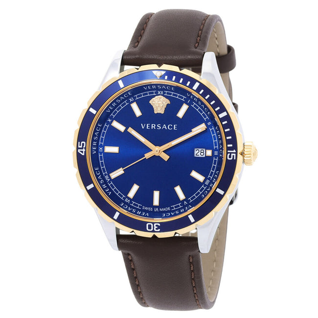 VERSACE Hellenyium Quartz Blue Dial Men's Watch image 0
