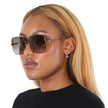 [ARRIVING] JIMMY CHOO Brown Gradient Square Ladies Sunglasses image 1