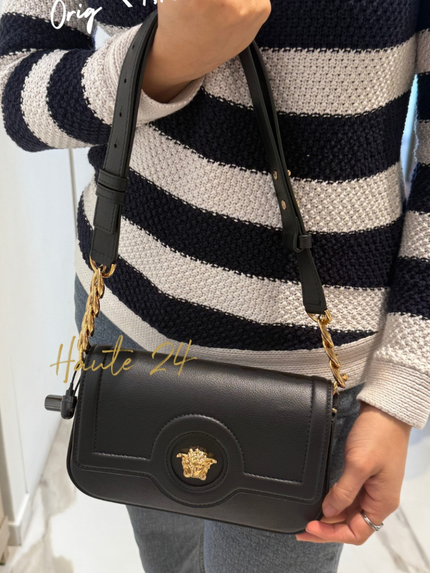 VERSACE  La Medusa Crossbody Bag - Black image