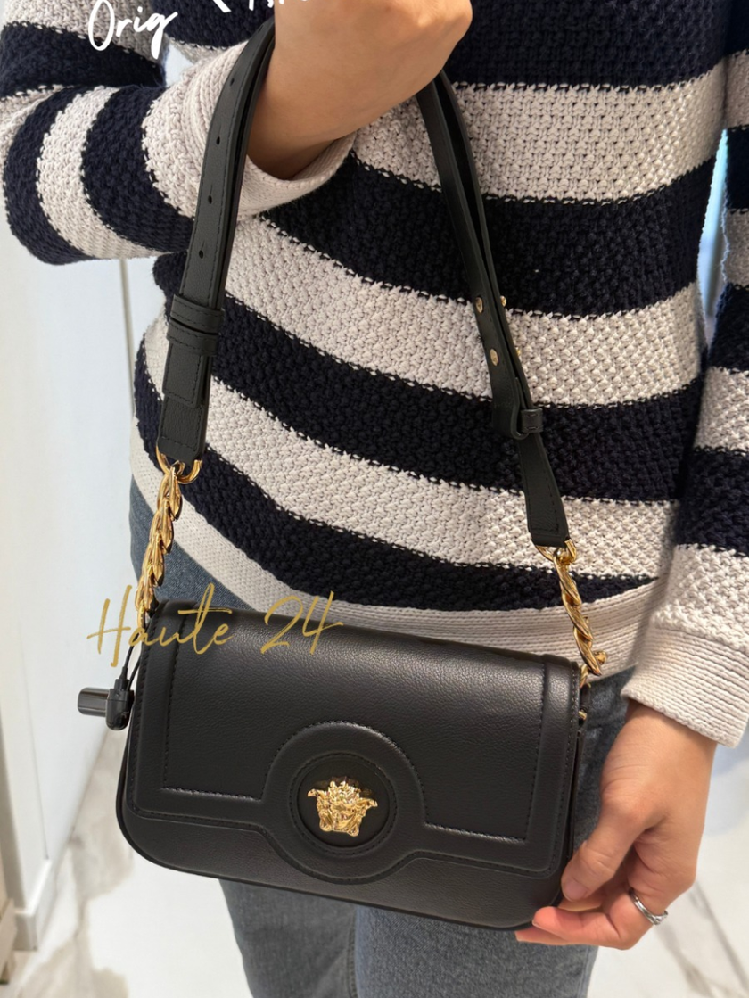 VERSACE  La Medusa Crossbody Bag - Black image