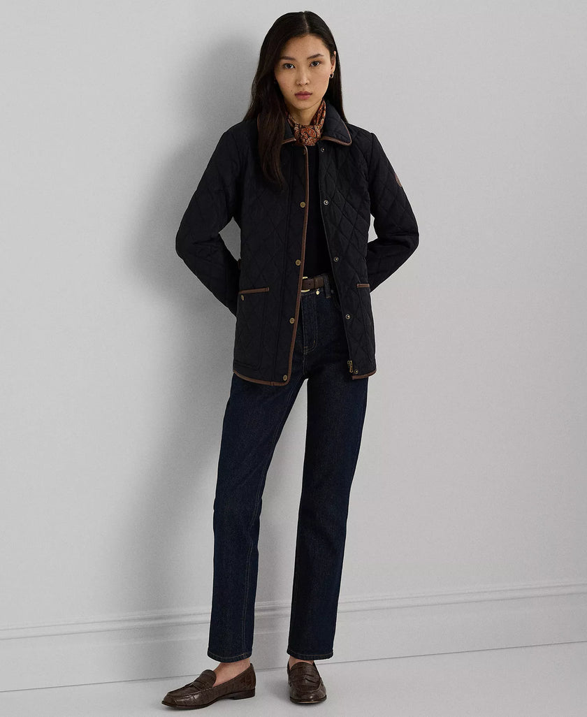 [AT DELHI] LAUREN RALPH LAUREN Women's Quilted Velboa-Lined Jacket