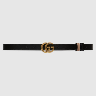 GUCCI GG Marmont Reversible Thin Belt  - Pink image 1