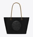 TORY BURCH Ella Chain Tote - Black image