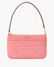 KATE SPADE  Spade Flower Quilted Fabric Convertible Wristlet - Terracotta Tile image 2