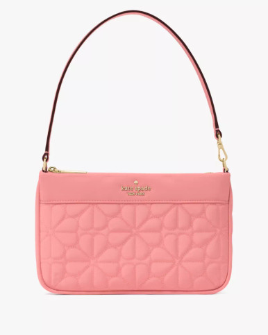 KATE SPADE  Spade Flower Quilted Fabric Convertible Wristlet - Terracotta Tile image 2
