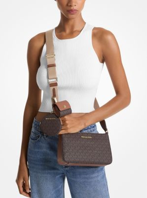 MICHAEL KORS Jet Set Logo Crossbody Bag with Case for Apple Airpods Pro® image 1