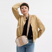COACH Jamie Camera Bag In Signature Canvas With Stripe - Silver/Sand/Taupe image 1