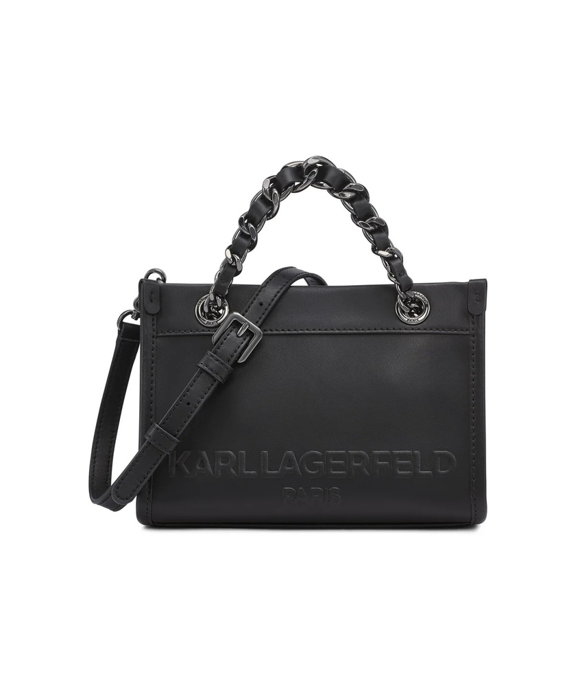 KARL LAGERFELD  Savoie Small Leather Crossbody - Black image