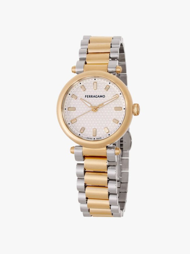 SALVATORE FERRAGAMO Softy Quartz Silver Dial Ladies Watch image 0