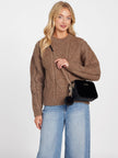 Guess Holly Velvet Crossbody - Black image 1