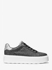 MICHAEL KORS Romey Metallic Two-Tone Signature Logo Platform Sneaker image 2